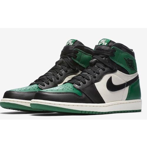 green and white retro jordans