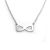 Women's Heart Infinity Necklace