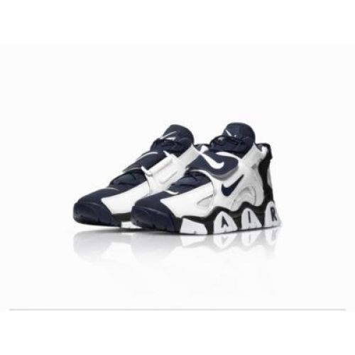 nike air barrage white and blue