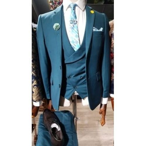 Custom Embellished Light Green Three Piece Suit – Uomo, 48% OFF